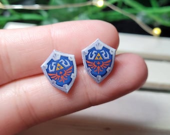 Hylian Shield stud earrings||LOZ gift.