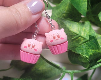 Cup cake kawaii video game  dangle earrings