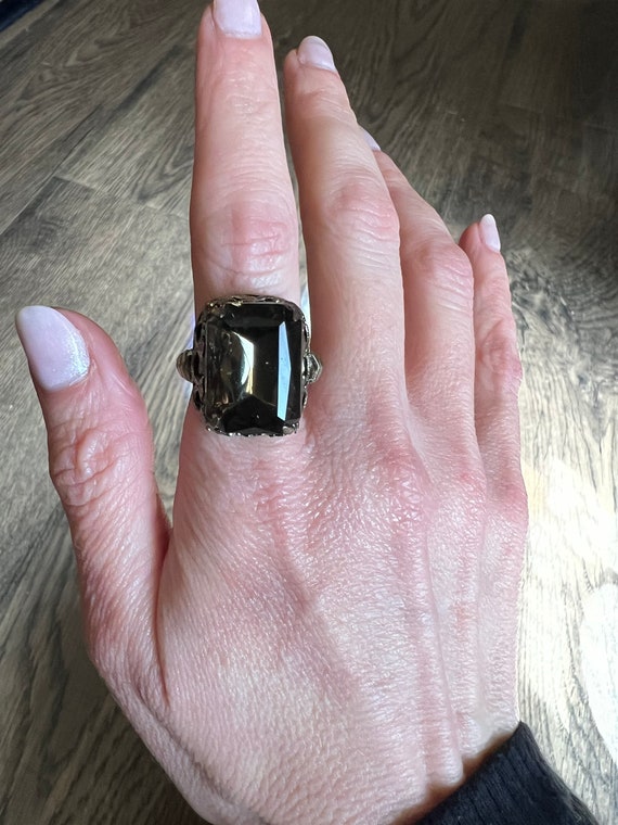 Deep green dream rhinestone ring! - image 9