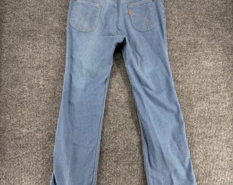 Jeansy Levi's Orange Tab Flare Vintage z lat 80. XX wieku, USA, jasnoniebieskie, męskie, rozmiar 36, rozmiar L31
