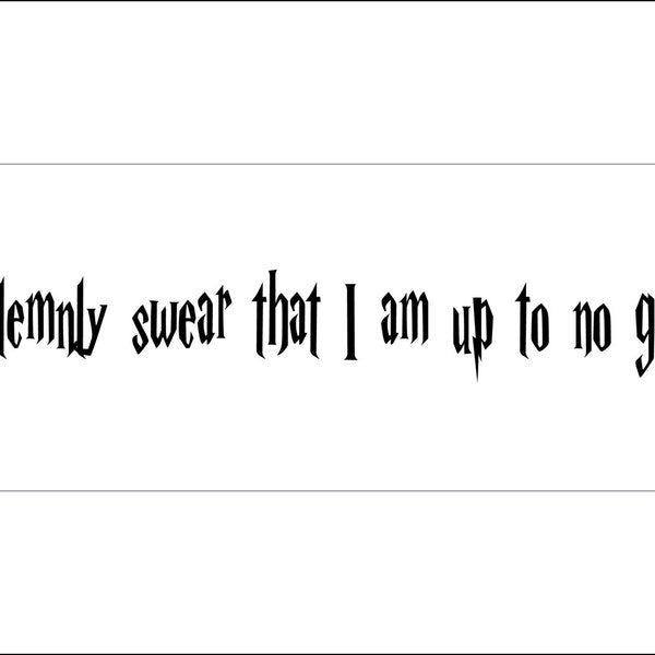 I Solemnly Swear - Etsy