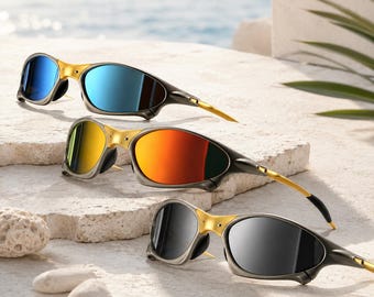 X-Metal Juliet Replica Sunglasses – Classic 1999 Liquid Metal Style, Inspired by Mission Impossible & Fight Club, Multiple Lens Colors