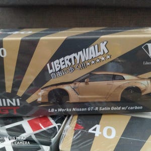 Mini GT #33 LBWK Nissan GT-R (R35) Magic Bronze Type 1, Rear Wing