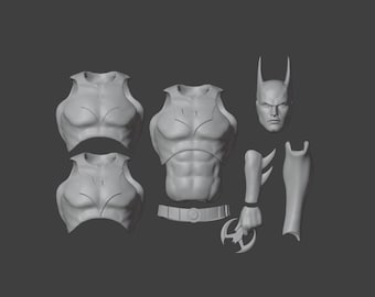 Batman Beyond Action Figure STL | Fully Articulated 3D Print Model | Comic Superhero Collectible Figure | Digital Download