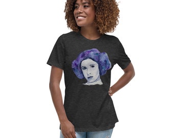 T-shirt décontracté pour femme Galaxy Princess Leia