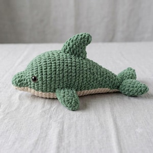 Plush Dolphin Crochet Pattern | Easy Amigurumi PDF Toy Sea Animal