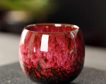 Handgefertigte Japanische Keramik Teetasse, Brennofen Porzellan Espressotasse