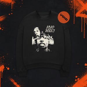 Sudadera con estampado de ASAP Rocky, sudadera con capucha con estampado del álbum Testing, merchandising para fans del hip hop.