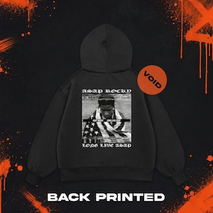 Sudadera con capucha estampada de Asap Rocky, sudadera del álbum Long Live Asap, productos para fans de la música hip hop.