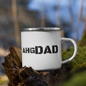 American Heritage Girls Dad Enamel Mug