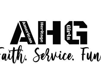 American Heritage Girls Faith Service Fun SVG/PNG Instant Download