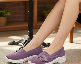 Women's Breathable Mesh Sneakers, Lightweight Casual Walking Shoes, Comfortable Summer Everyday Footwear