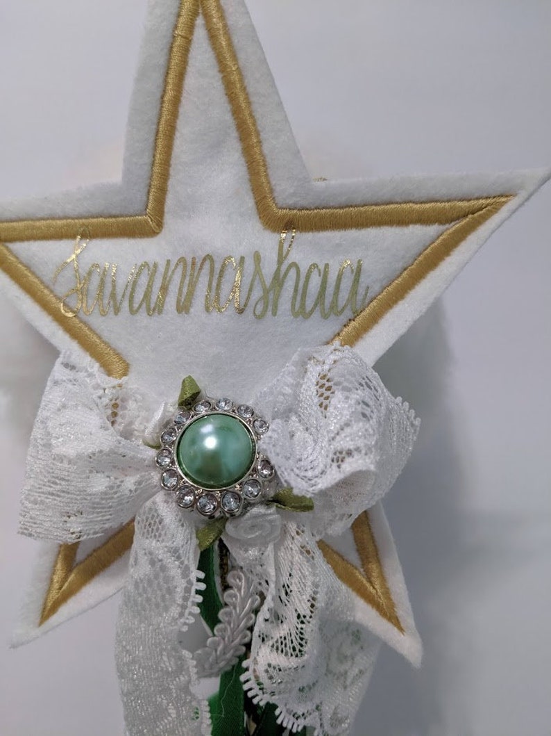 flower girl fairy wands personalized fairy wands Girls Fairy Wands fantasy play fair wands photo prop fairy wands Emerald Green