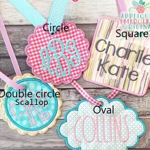 Backpack name tag, let us match your back pack. Bag tag, personalized tag, luggage tags, lunch box tag, diaper bag tag. Bag not included. image 10