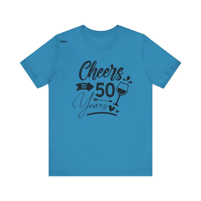 50th anniversary unisex shirts, matching 50th anniversary shirts, anniversary cruise shirts, 6 sizes 5 colors. image 7