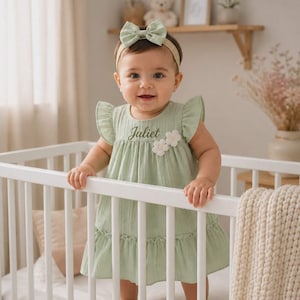 12 month green dress Joanna Girls Dress