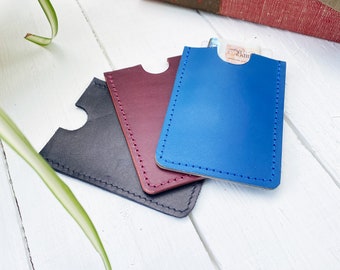 Half Price leather hand made credit card wallet