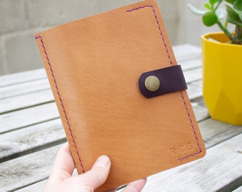 Hand stitched leather Notebook Cover Kit, A6 notebook size, back to school