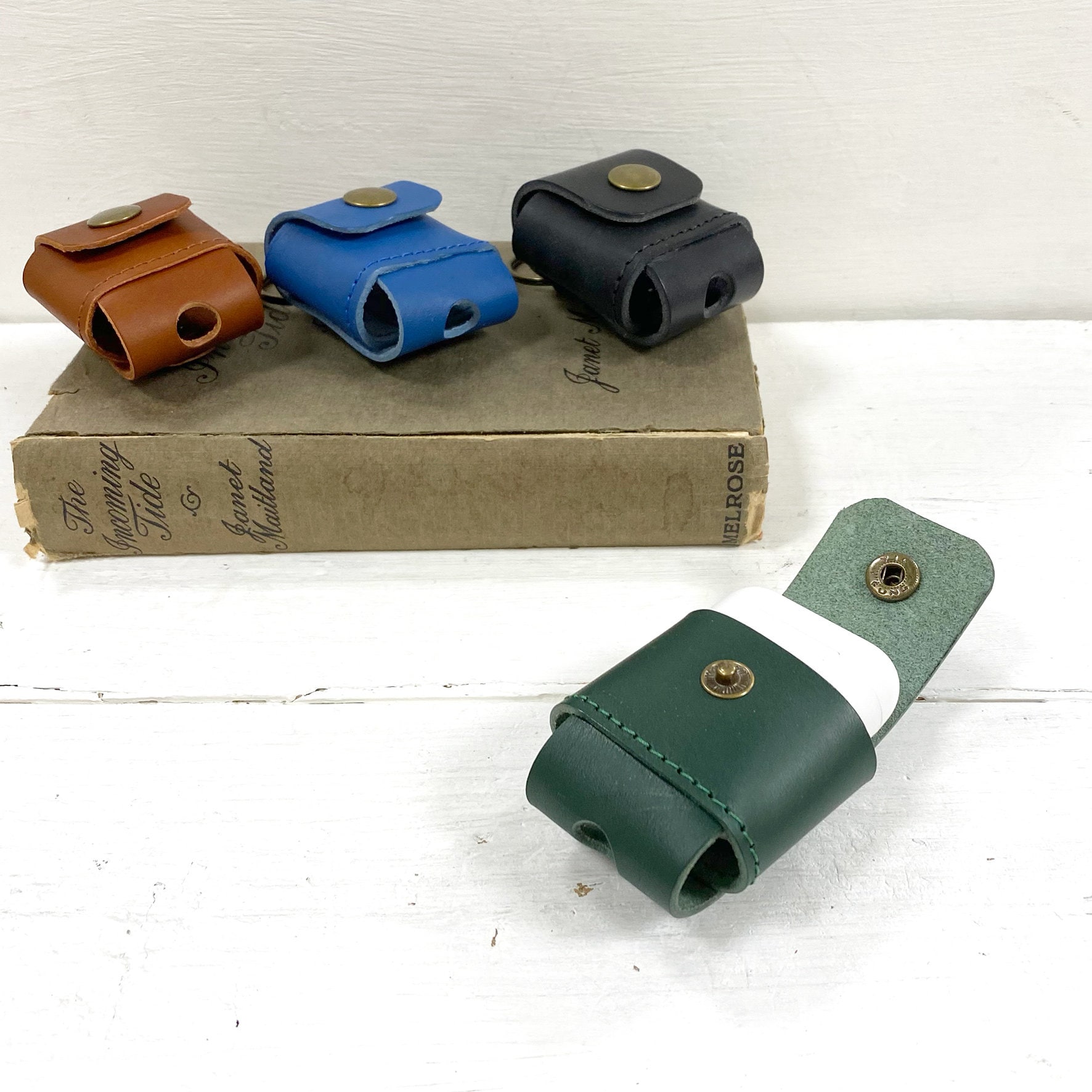 Leather Ear Pod Case Organiser Great Gift for Birthday or Etsy Australia