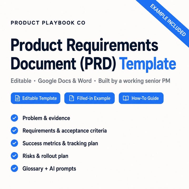 Product Requirements Document Template | PRD for Product Managers ...