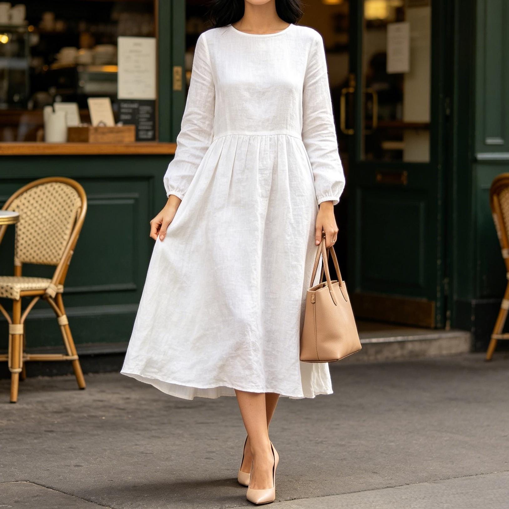 white flowy plus size dress Long curvy all white party outfits plus size