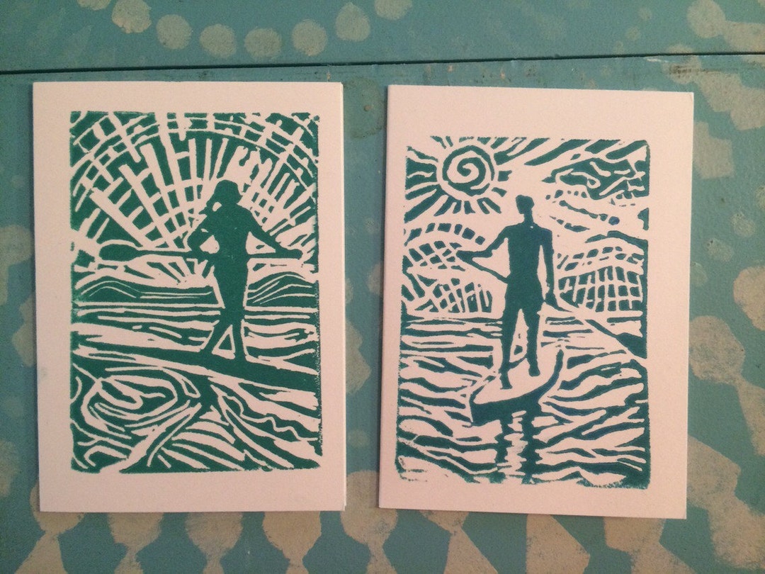 Blank All Occasion Cards/blank Greeting Cards/sup Block Print Cards