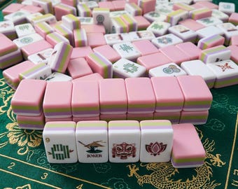 Tri Layer Acrylic Mahjong Set | Topiary Puppy Joker Tiles, Modern Game