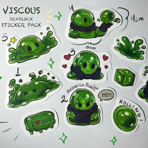 Viscous Stickers Deadlock