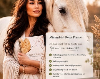 Digitale Weekplanner A4 PDF  Printbare Zelfzorg & Reflectie Dagboek Direct Downloaden