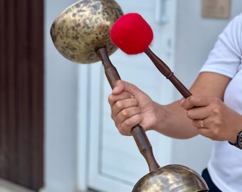 Auténtico cuenco tibetano | Hecho a mano en Nepal | Cuenco para meditación, yoga y sanación con sonido | Instrumento para terapia de chakras