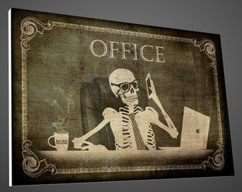 Gothic office sign,office decor ideas,Gothic decor,Gothic sign,skulls signs,home Décor,Gothic office,office Decor,Door Sign,Gothic gifts