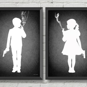 Set of 2 gothic posters,Kids today,original art,gothic,art,Goth poster,black and white art,wall decor,home decor,Gothic decor,gift ideas