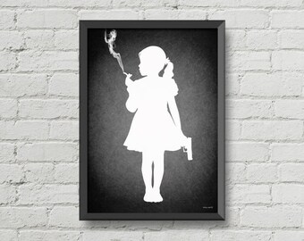 Gothic poster,Gothic decor,wall decor,home decor,silhouette art,black and white,gothic wall art,gothic gift ideas,goth wall art,gothic print