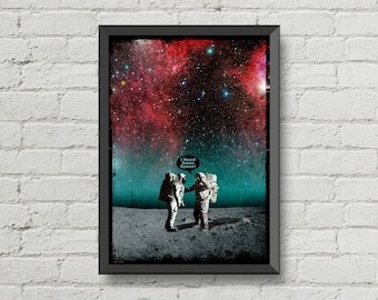 I need some Space,Weltraum Poster,Weltraum Dekor,Galaxie Druck,Geeky Print, Geschenkideen,Wohndekor,Astronaut Poster,Wanddekor, Astronaut Druck
