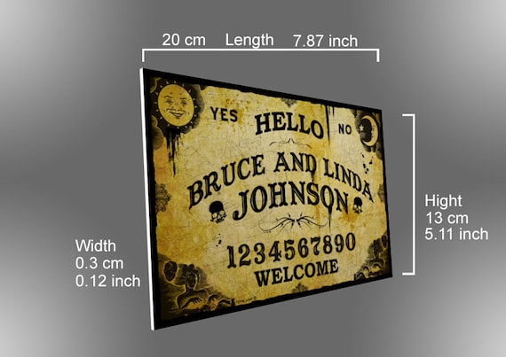 Personalized Ouija Board Door Sign,front Door Sign,personalized