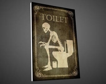 Gothic Toilet signs,WC door sign,Gothic decor,Restroom door sign,Door decor,gothic sign,home sign,Bathroom Décor,Home Décor,man cave decor