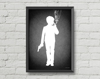 Gothic art,Kids today,black and white art,gothic decor,silhouette art,original art,christmas gift ideas,man cave art,gothic wall art