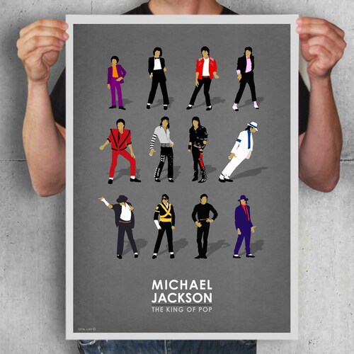Michael Jackson Music Art High Quality wall Art poster Choose Size King of Pop 