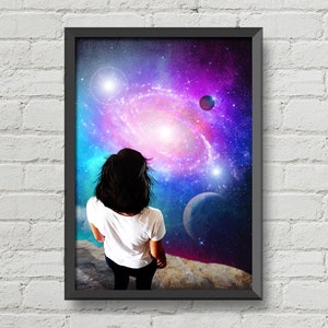 Original Kunstwerk,Galaxie Drucke,NASA Poster,Wand Kunst,Wohndekor,surrealistisch,Weltraum Poster,Galaxie Poster,Geeky Geschenkideen,Weltall