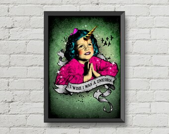 Unicorn girl,unicorn poster,gothic poster,gothic decor,wall art,home decor,unicorn art,unicorns wall art,unicorn decor,unicorns gift ideas