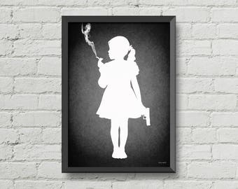 Gothic wall decor,Kids today,goth poster,horror prints,Gothic Art Prints,macabre art,Wall hangings,black and white prints,gothic gift ideas,
