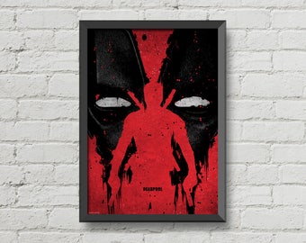Deadpool Graffiti Superhero Poster Print 