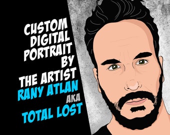 Custom Digital Portrait,Custom digital painting,gift ideas,Personalized digital portrait,Custom Illustration,Personalized gifts,Custom gifts