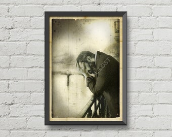 This is not what i imagined,Binyamin Ze'ev Herzl print,Chozeh HaMedinah,vintage art,retro look,Israel poster,Israel gift ideas,Basel