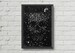 Gothic art,skulls art,galaxy poster,black and white poster,horror poster,gothic poster,space print,wall decor,skulls decor,gothic decor 