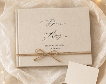 Letters To The Bride Personalised Wedding Gift Book Bridal Shower Keepsake Journal