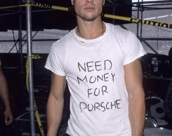 Baby Tee Gildan Need Money For Porsche Tee, Baggy Fit Graphic Tee, 90s Baby Tee, Trendy Tshirt, Y2K Tee, Vintage Tee