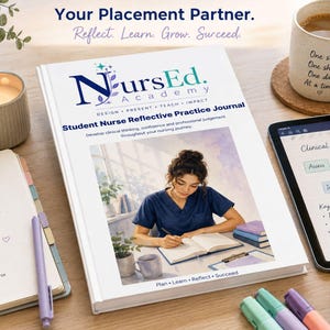 Reflexionsjournal für Krankenpflegestudierende | Klinisches Denken, PAD- und OAR-Evidenz | Digitaler Download für das Pflegepraktikum