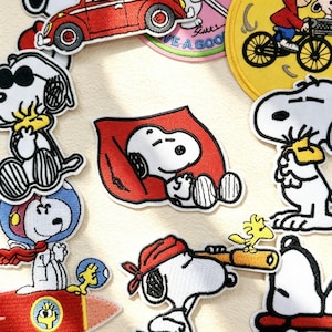 Sew On Patch for Jackets, Cute Cartoon Dog Embroidered Iron On Patch, Animal Embroidery Applique, Backpack Decoration, Clothing Repair Patch