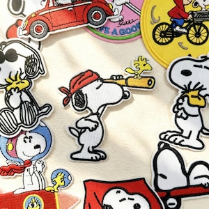 Clothing Repair Patch, Sew On Patch for Jackets, Cute Cartoon Dog Embroidered Iron On Patch, Animal Embroidery Applique, Backpack Decoration